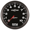 Picture of Sport-Comp II Series 5" In-Dash Tachometer Gauge, 0-10,000 RPM