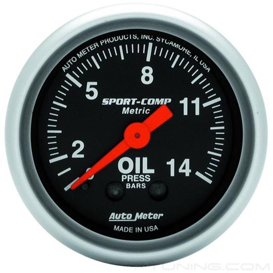 Picture of Sport-Comp Series 2-1/16" Oil Pressure Gauge, 0-14 Kg/Cm2