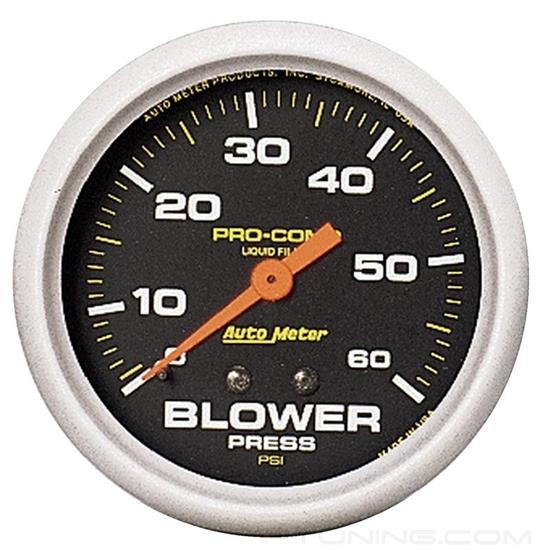 Picture of Pro-Comp Series 2-5/8" Blower Pressure Gauge, 0-60 PSI, Black