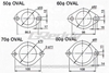 Picture of Oval 2-Bolt Exhaust Gasket (2.4" ID)