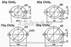 Picture of Oval 2-Bolt Exhaust Gasket (3.15" ID)