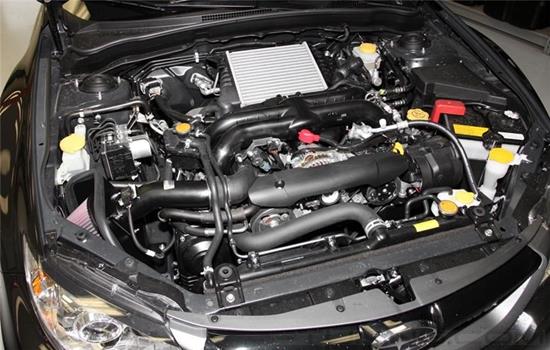 Picture of Typhoon Aluminum Black Cold Air Intake System with Red Filter