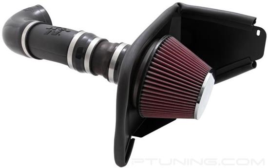 Picture of AirCharger Black Composite Cold Air Intake System with Red Filter