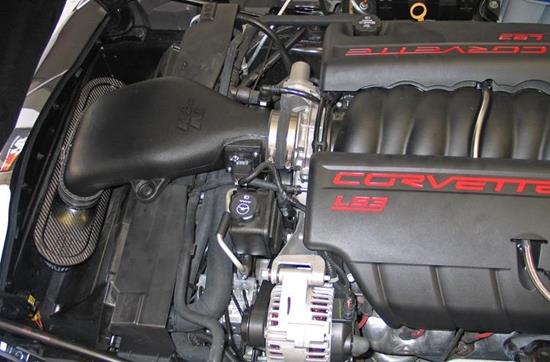 Picture of AirCharger Black Composite Cold Air Intake System with Red Filter