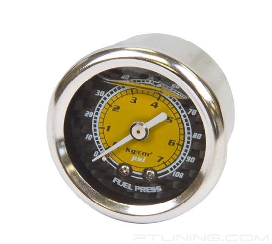 Picture of Fuel Pressure Gauge - Carbon Fiber Finish (100 PSI)