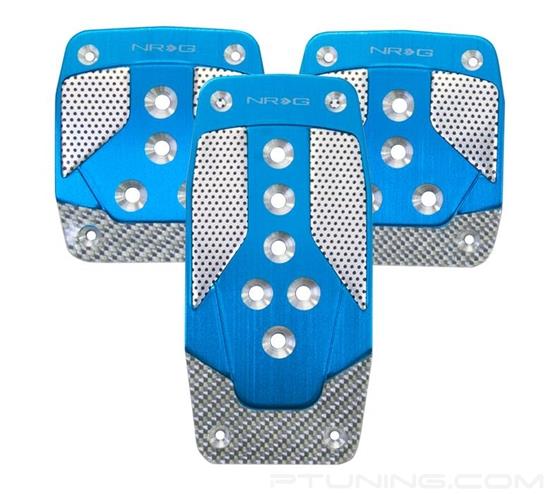 Picture of Aluminum Sport Pedal M/T - Blue/Silver Carbon
