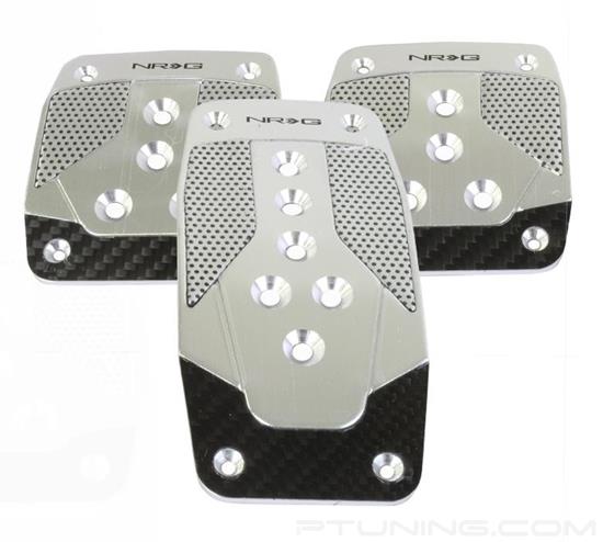 Picture of Aluminum Sport Pedal M/T - Silver/Black Carbon