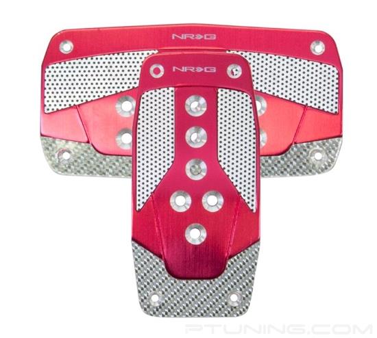 Picture of Aluminum Sport Pedal A/T - Red/Silver Carbon