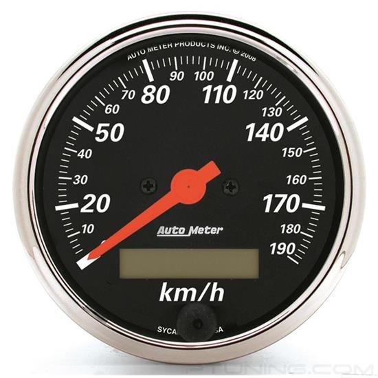 Picture of Designer Black Series 3-1/8" Speedometer Gauge, 0-190 KPH