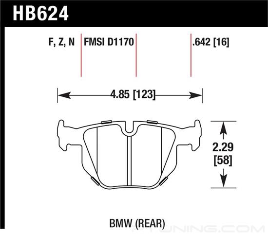 Picture of High Performance Street Rear Brake Pads