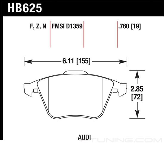Picture of High Performance Street Front Brake Pads
