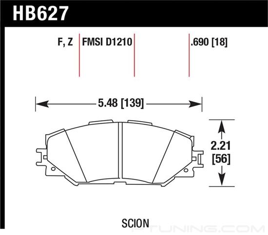 Picture of Performance Ceramic Front Brake Pads