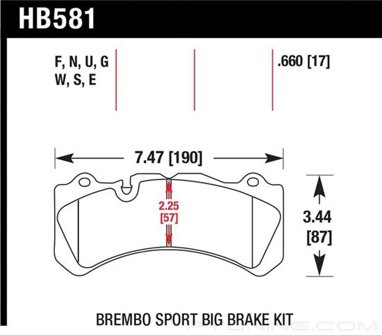 Picture of Motorsports Performance HT-10 Compound Brake Pads