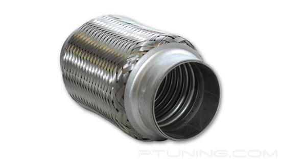 Picture of Flex Coupling without Inner Liner, 1.5" ID Inlet/Outlet, 4" Flex length, Stainless Steel