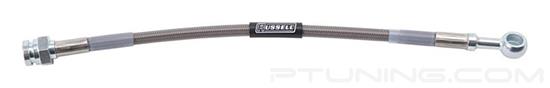 Picture of Universal 10mm (0.375") Banjo to 3/8"-24 Invert Flare Stainless Steel Braided Brake Line Assembly (27") - Endura