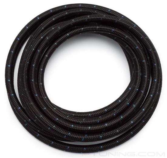 Picture of ProClassic 4AN Nylon Braided Hose (10 Foot Roll) - Black with Blue Tracer