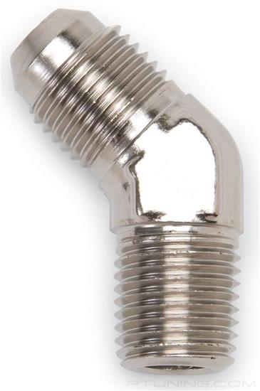 Picture of 10AN to 1/2" NPT 45 Degree Flare to Pipe Adapter - Endura