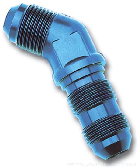 Picture of 10AN 45 Degree Flare Bulkhead Fitting - Blue