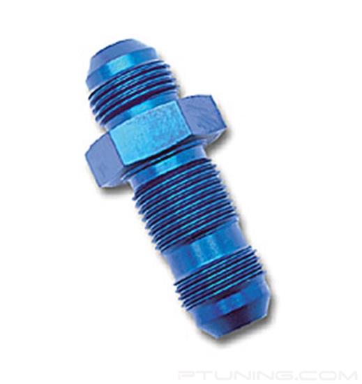 Picture of 6AN Straight Flare Bulkhead Fitting - Blue