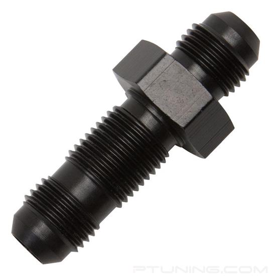 Picture of 8AN Straight Flare Bulkhead Fitting - Black/Silver