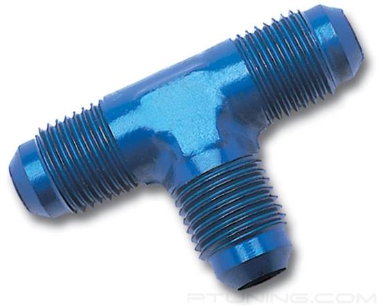 Picture of 16AN NPT Flare Tee Fitting - Blue