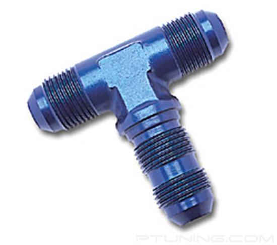 Picture of 6AN Flare Bulkhead Tee Fitting - Blue