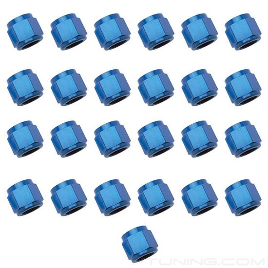 Picture of 6AN Tube Nut for 3/8" Tube Diameter - Blue (Pack of 25)