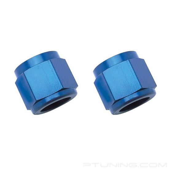Picture of 8AN Tube Nut for 1/2" Tube Diameter - Blue (Pack of 2)