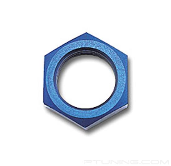 Picture of 6AN Bulkhead Nut 9/16"-18 Thread Size - Blue