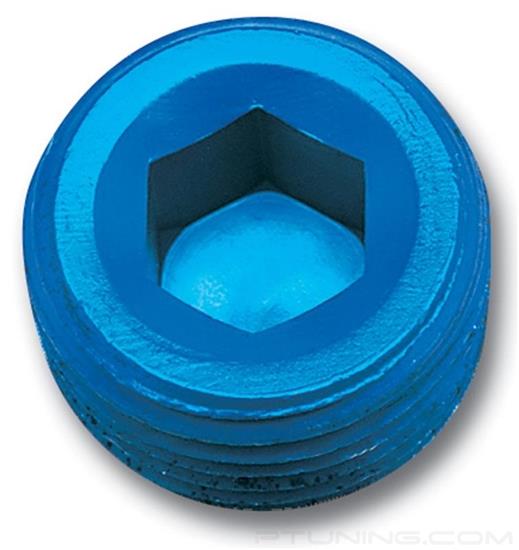 Picture of 1/4" NPT Allen Socket Pipe Plug - Blue