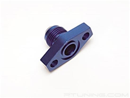 Picture of 10AN Male Aluminum Oil Drain Fitting (Includes Viton O-Ring) - Blue
