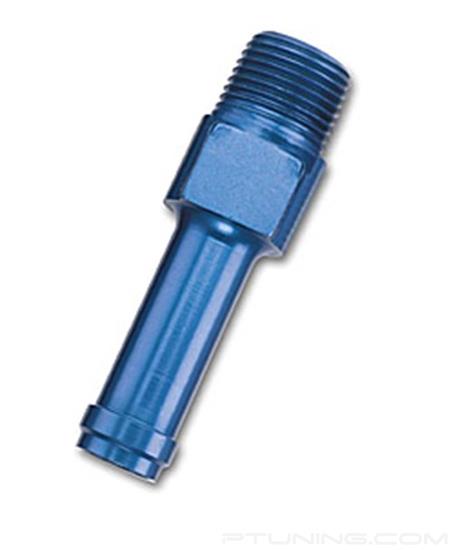 Picture of 1/4" NPT Male Straight to 6AN (3/8") Tube Adapter - Blue