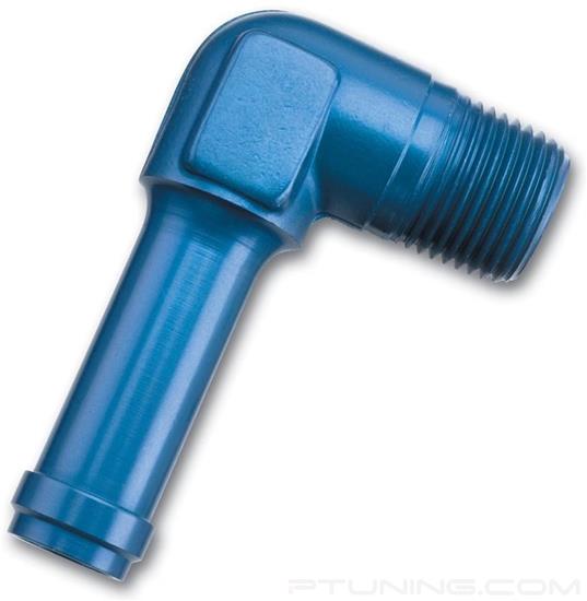 Picture of 3/4" NPT Male 90 Degree to 12AN (3/4") Tube Adapter - Blue