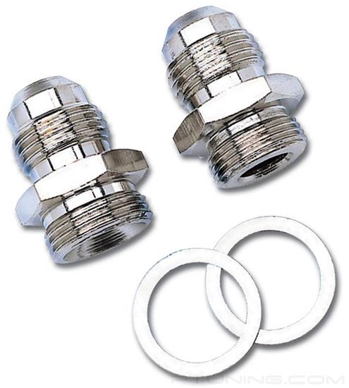 Picture of 6AN to 9/16"-24 Carburetor Adapter Fitting - Red (Pack of 2)