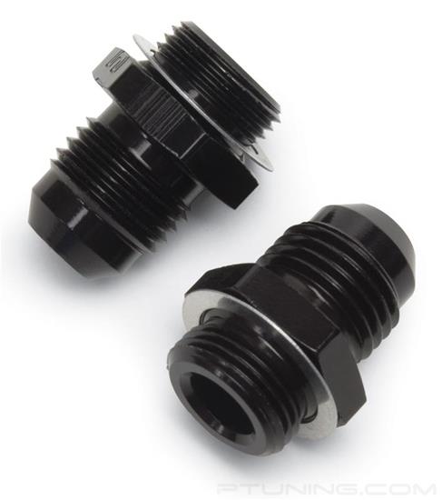 Picture of 6AN to 9/16"-24 Carburetor Adapter Fitting - Black (Pack of 2)