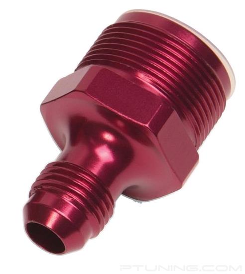 Picture of 1"-20 to 6AN Male Flare Carb Adapter Fitting (66-89 Edelbrock Q-Jets/75-89 Stock Q-Jets) - Red