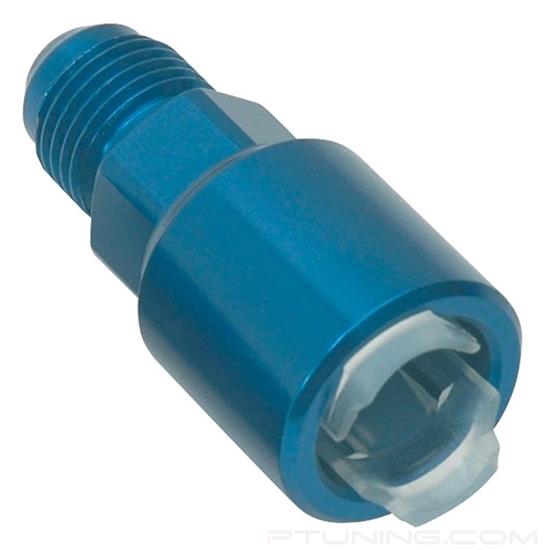 Picture of 6AN Male to 5/16" SAE Quick-Disconnect Female (Blue Single) - Blue
