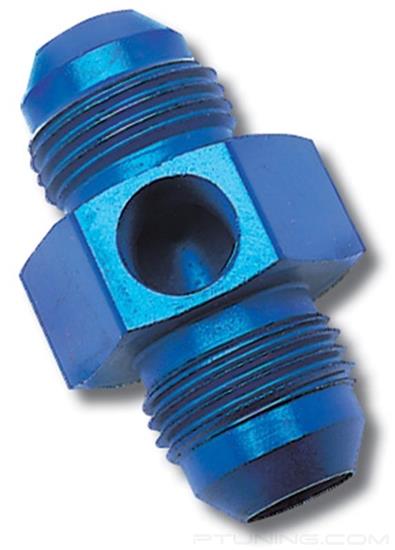 Picture of 8AN Flare to 3/8" Pipe Pressure Adapter - Blue