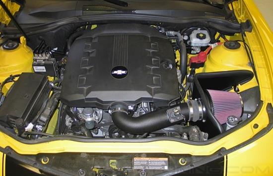 Picture of AirCharger Black Composite Cold Air Intake System with Red Filter