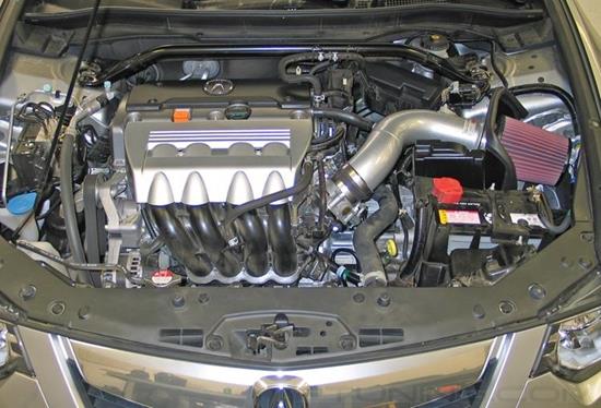 Picture of Typhoon Aluminum Silver Cold Air Intake System with Red Filter