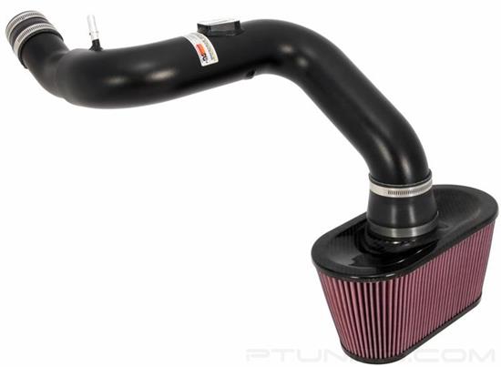 Picture of Typhoon Aluminum Black Cold Air Intake System with Red Filter