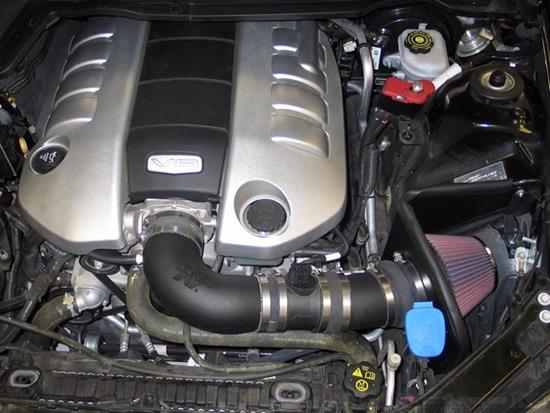 Picture of AirCharger Black Composite Cold Air Intake System with Red Filter
