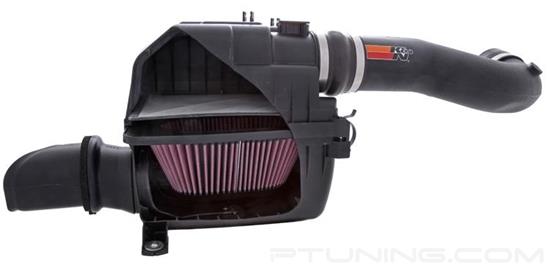 Picture of FIPK Generation II Black Composite Cold Air Intake System with Red Filter