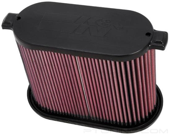 Picture of E Series Oval Red Air Filter (11.75" BOL x 5.875" BOW x 11.75" TOL x 5.875" TOW x 9" H)