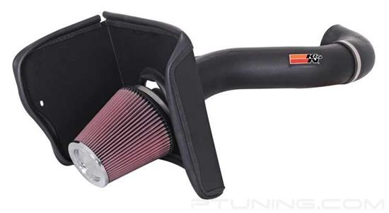 Picture of AirCharger Black Composite Cold Air Intake System with Red Filter