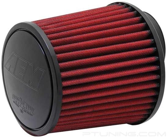 Picture of DryFlow Synthetic Air Filter - Red, Round, Tapered, Offset Flange