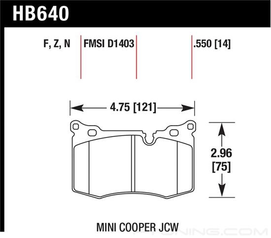 Picture of High Performance Street Front Brake Pads