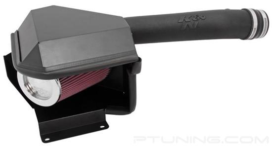 Picture of AirCharger Black Composite Cold Air Intake System with Red Filter