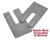 Picture of Heavy Duty Truck Axle Shim (Aluminum Alloy, 2.5" x 5", 2.5 Degree) (Pack of 6)