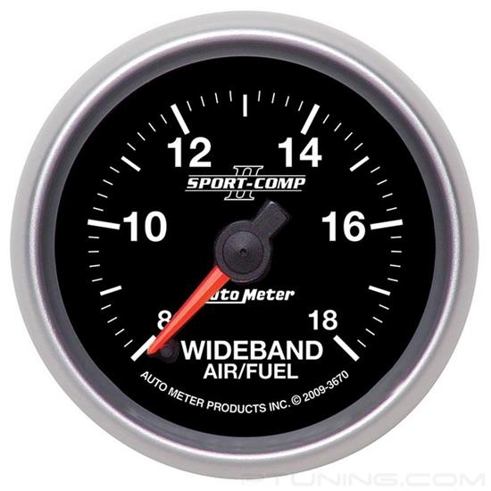 Picture of Sport-Comp II Series 2-1/16" Wideband Air/Fuel Ratio Gauge, 8:1-18:1 AFR